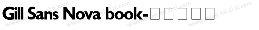 Gill Sans Nova book字体转换